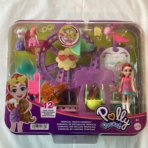 Polly Pocket Tropical Carnival Playset - Purple and Pink